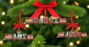 Alphabet Train Acrylic Ornament - Personalized Gifts For Christmas 04naqn140926