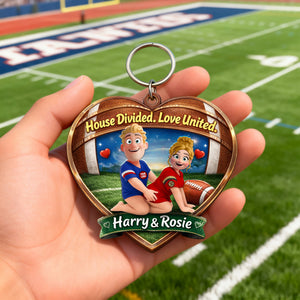 Flirty Game Day Couple Keychain - Personalized Gift For Sporty Couples 01HULU130126