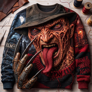 Nightmare Slayer Sweatshirt - Personalized Gifts For Horror Movie Lovers 05hulu030826