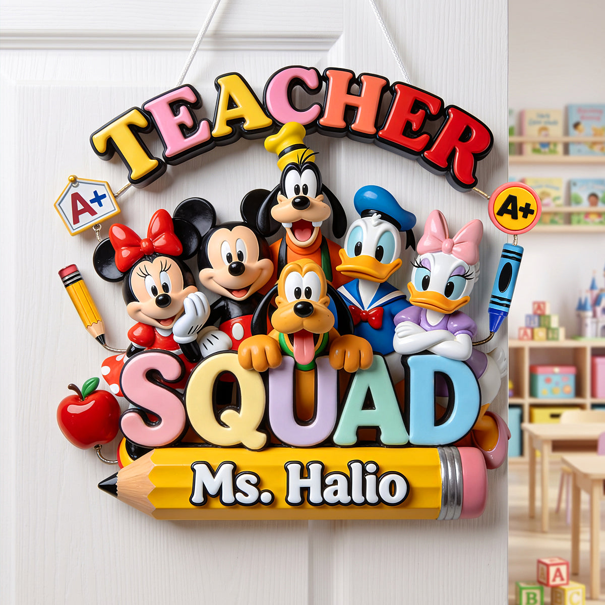 Teacher Squad Acrylic Sign - Personalized Back To School Gifts 01pata270726
