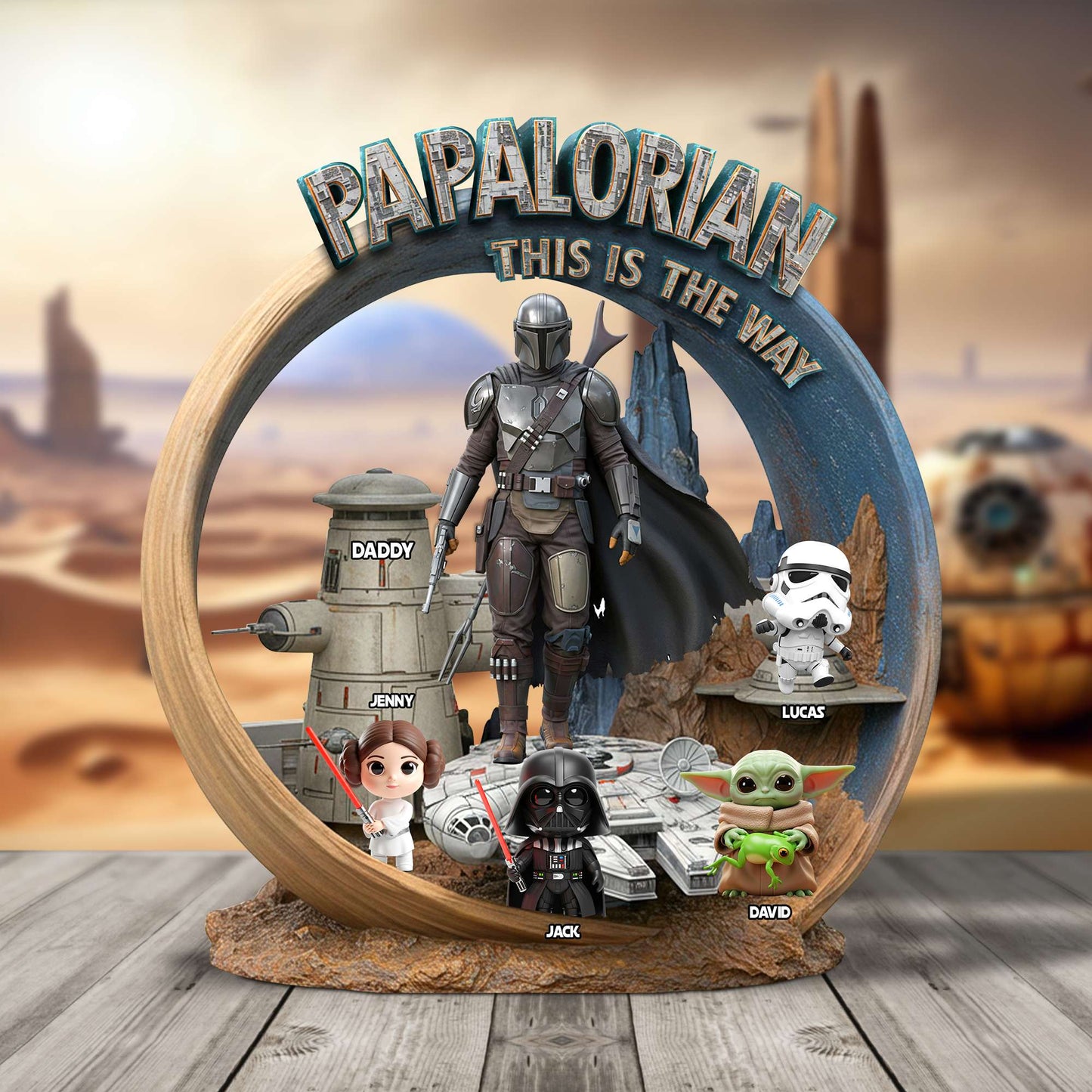 Papalorian This Is The Way Acrylic Plaque - Personalized Gifts For Father 02QHTN300425-Homacus