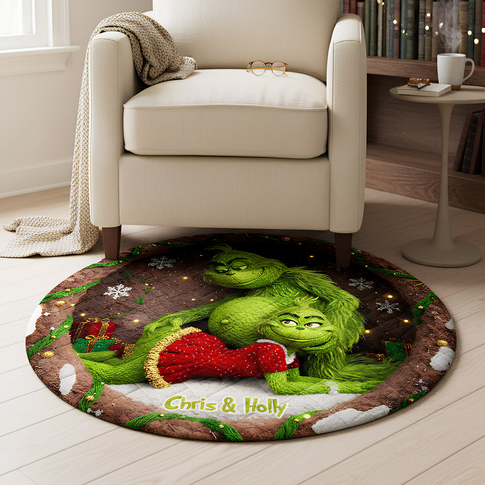 Personalized Gifts For Couple, Green Goblin Quilted Round Mat 04ohta260925