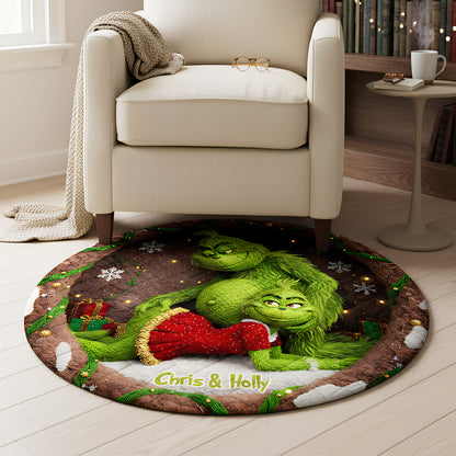 Personalized Gifts For Couple, Green Goblin Quilted Round Mat 04ohta260925
