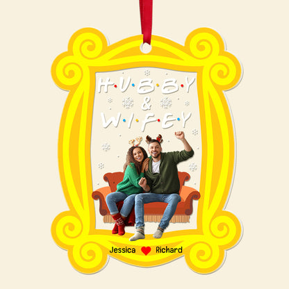 Personalized Custom Photo Christmas Gifts For Couple Acrylic Ornament 02KAQN111024 - Ornament - GoDuckee