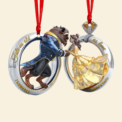 Fairy Tale Couple Christmas Ornament - Set Of 2 Personalized Gifts For Couple 01tgqn180825