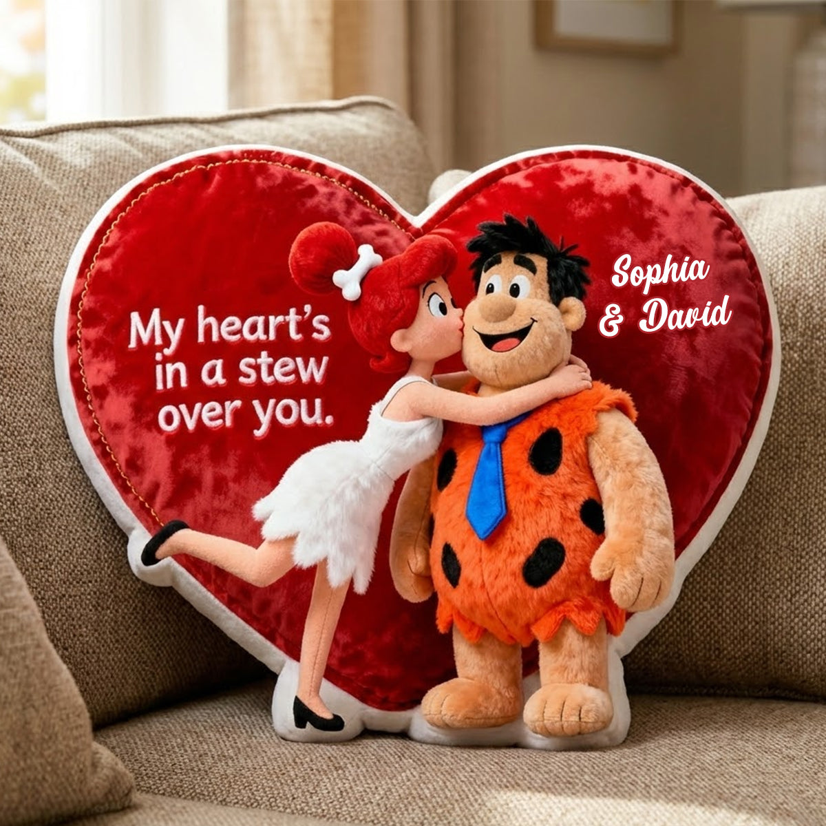 Lovely Couple Custom Shaped Pillow - Personalized Gifts For Couple 05ohtn050126