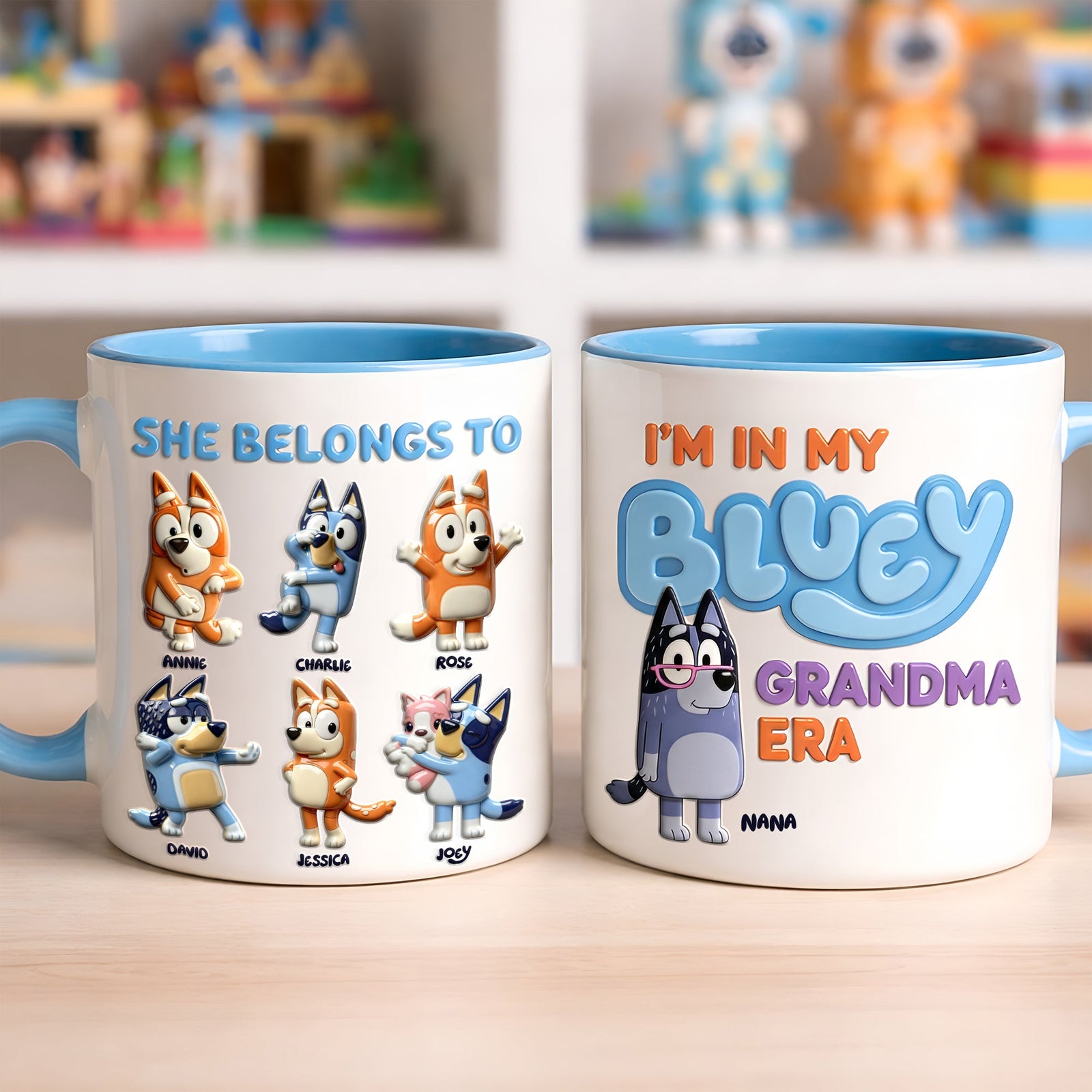 In My Grandma Era Accent Mug - Personalized Gift For Mom 01KILU050326-Homacus