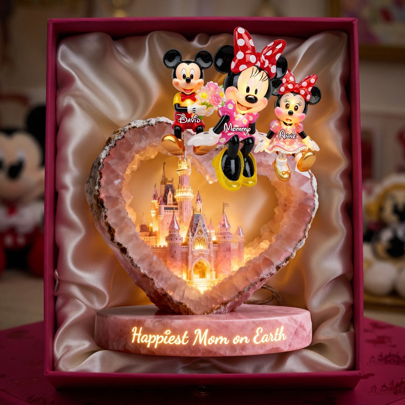 Happiest Mom on Earth Light Box Personalized Gifts For Mom 01OHLU140426