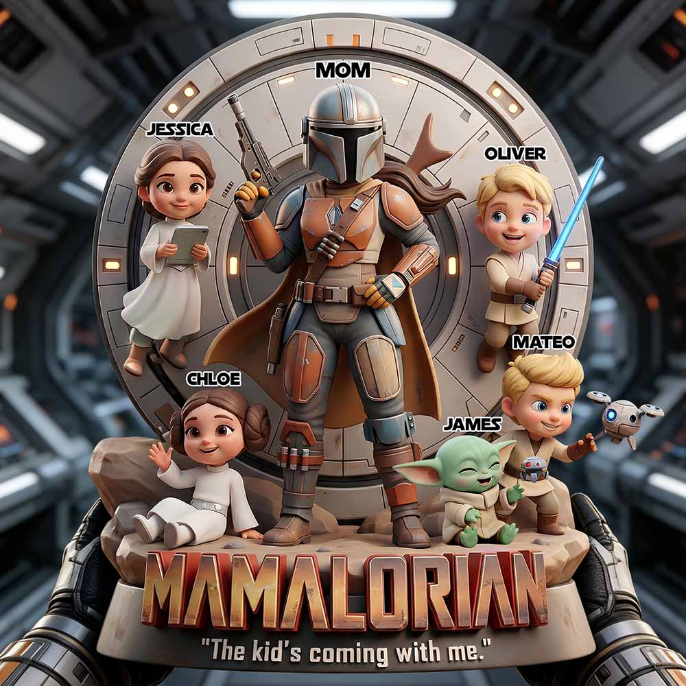 Space Warrior Mom Acrylic Plaque Personalized Gifts For Mom 02PADT050326