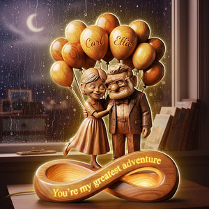 Old Couple Infinity Acrylic Light Box - Personalized Gifts For Couple 02pata140126