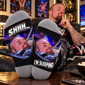 Fun Sleeping Meme Middle Tube Socks, Personalized Gifts For Fighting Show Lovers 02qhlu290926
