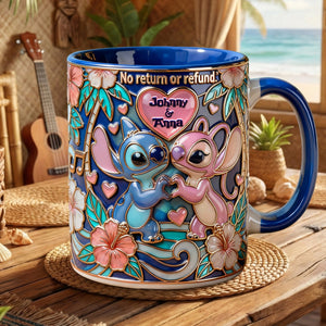 Tropical Island Couple Accent Mug - Personalized Gifts For Couples 01PALU150126