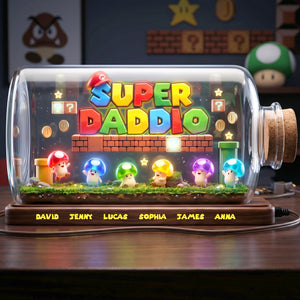 Mini Neon Mushrooms Light Box - Personalized Gifts For Dads 01totn010526