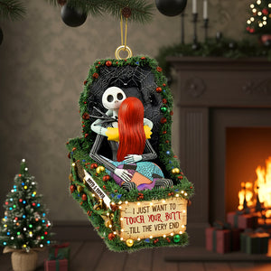 Deathly Love Christmas Ornament, Personalized Gifts For Couple 02qhtn100925