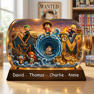 Family Adventure Crew Acrylic Plaque - Personalized Gifts For Mom 05TOLU090426