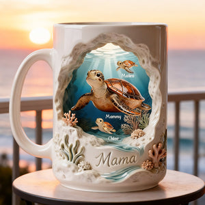 Sea Turtle Coffee Mug - Personalized Gifts For Mother 04todt090226