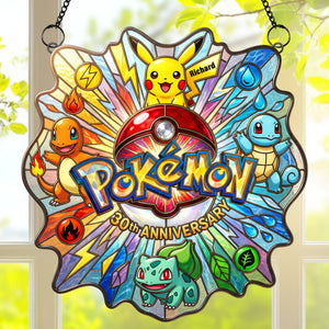 Pocket Creature Suncatcher - Personalized Gifts For Manga Lovers 06PAQN080426