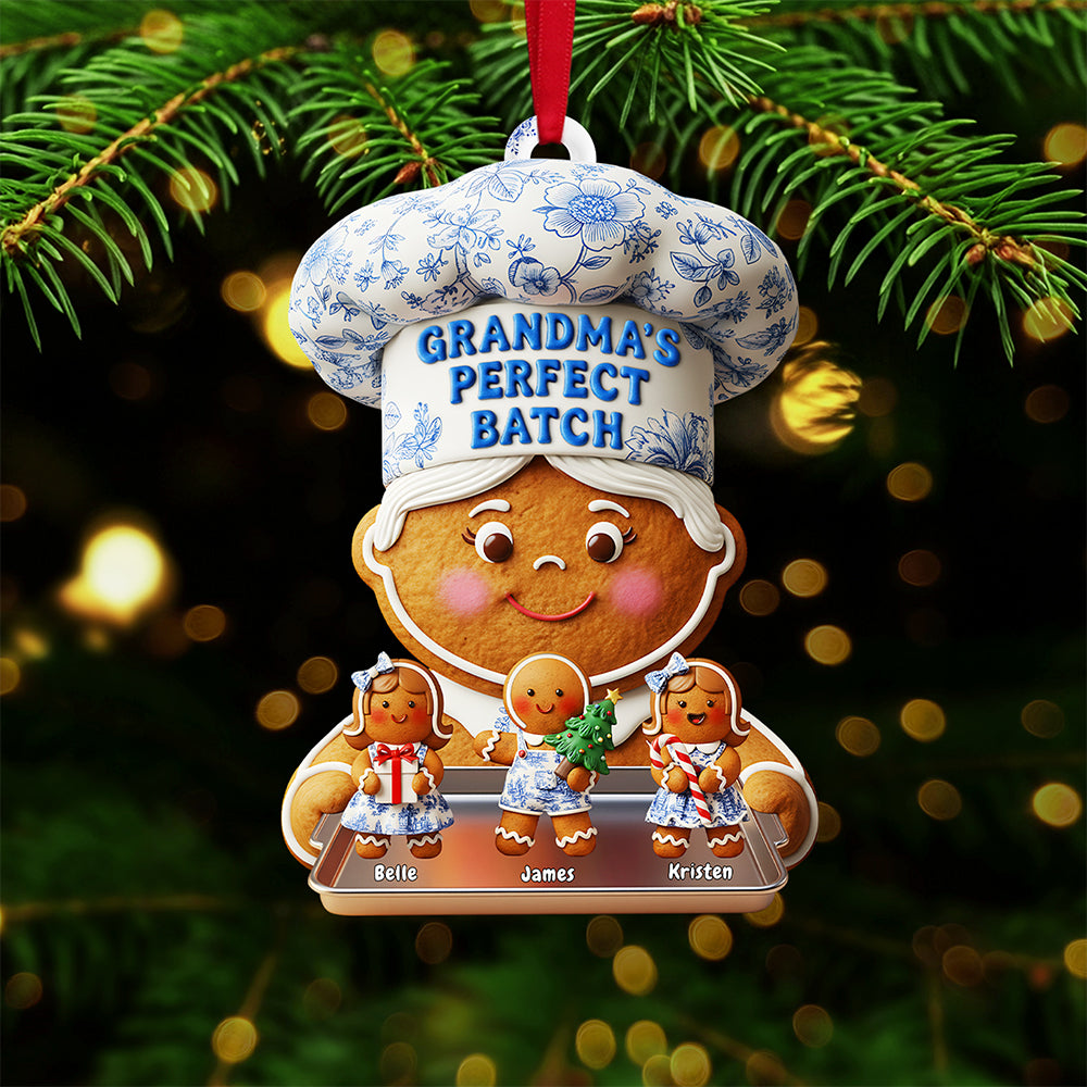 Personalized Gifts For Grandma Christmas Ornament 03pgta240925 - Ornament - GoDuckee