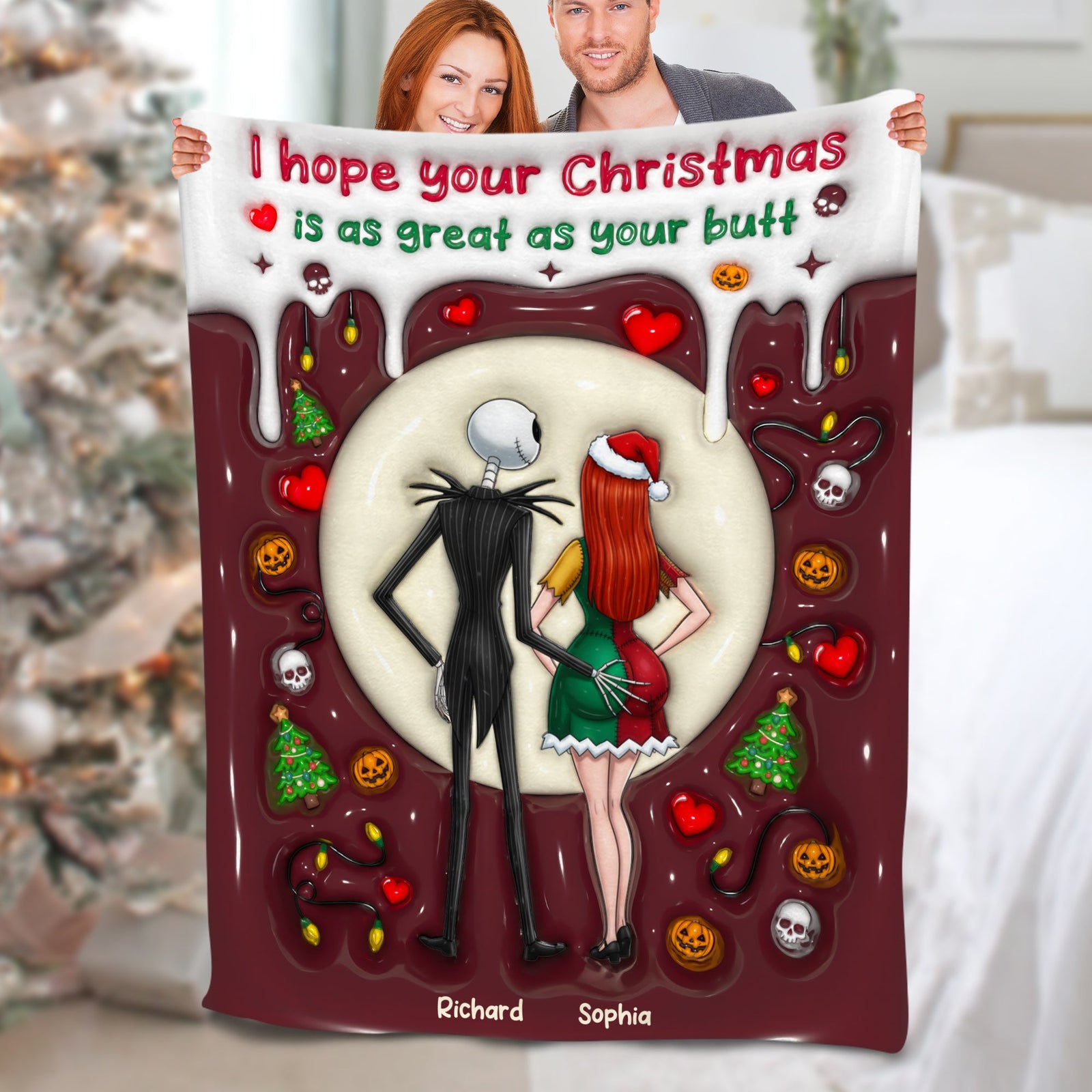 Naughty Couple Blanket - Personalized Gifts For Couples 05NAQN031125