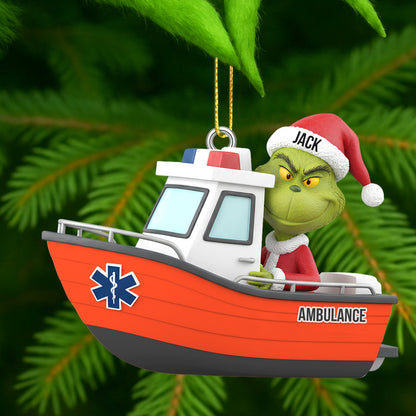 Badass Paramedic Christmas Ornament, Personalized Gifts For Paramedic 01qhtn130925