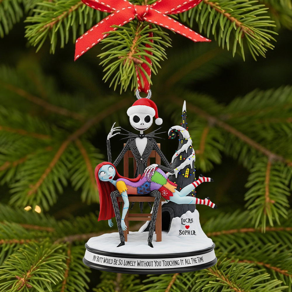 Personalized Gifts For Christmas,  The Ghost & The Rag Doll Couple Acrylic Ornament 02natn090925