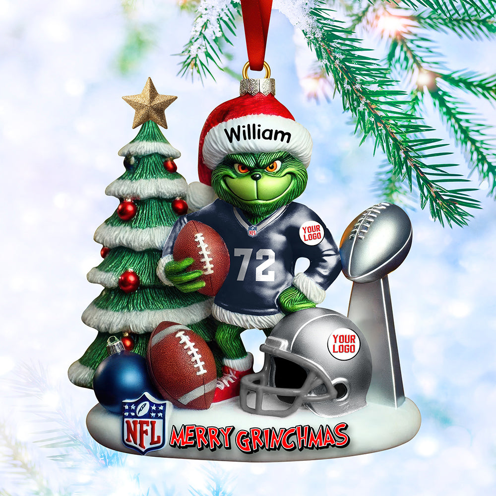 Merry Touchdown Christmas Ornament Personalized Gifts For Fans 01QNQN081025