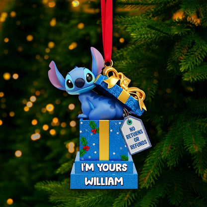 Funny Alien Couple Ornament - Personalized Christmas Gift For Couples 01HYLU230925