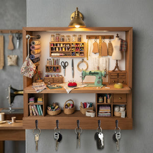 Sewing Nook Key Hanger - Personalized Gift For Sewing Lover 01HYTN111225