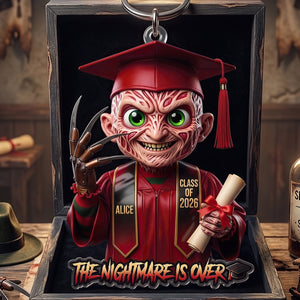 Horror Villain Graduate Keychain - Personalized Gifts For Graduation Keychain 03HUDT150526