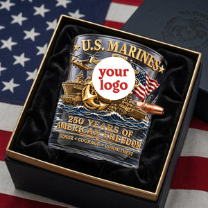 Proud Veteran Bullet Glass - Personalized Gifts For Veterans 03TYTA230626