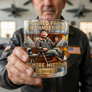 Veteran No More Mission Round Glass - Personalized Gifts For Retired Military Glass 04TYQN110626