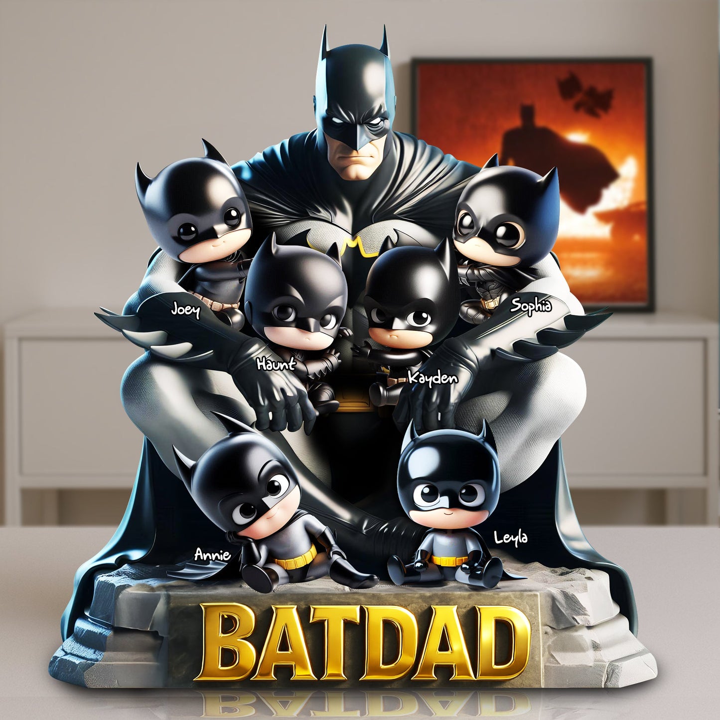 Shadow Hero Dad Acrylic Plaque - Personalized Gifts For Father 02OHLU160525 - Shaped Plaques - GoDuckee