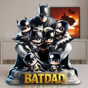 Shadow Hero Dad Acrylic Plaque - Personalized Gifts For Father 02OHLU160525 - Shaped Plaques - GoDuckee