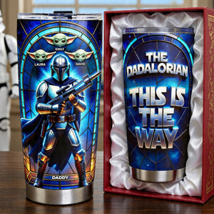 Sci-fi Theme Dad And Kids 20oz Tumbler -  Personalized Gifts For Father's Day Tumbler 04TOQN150426