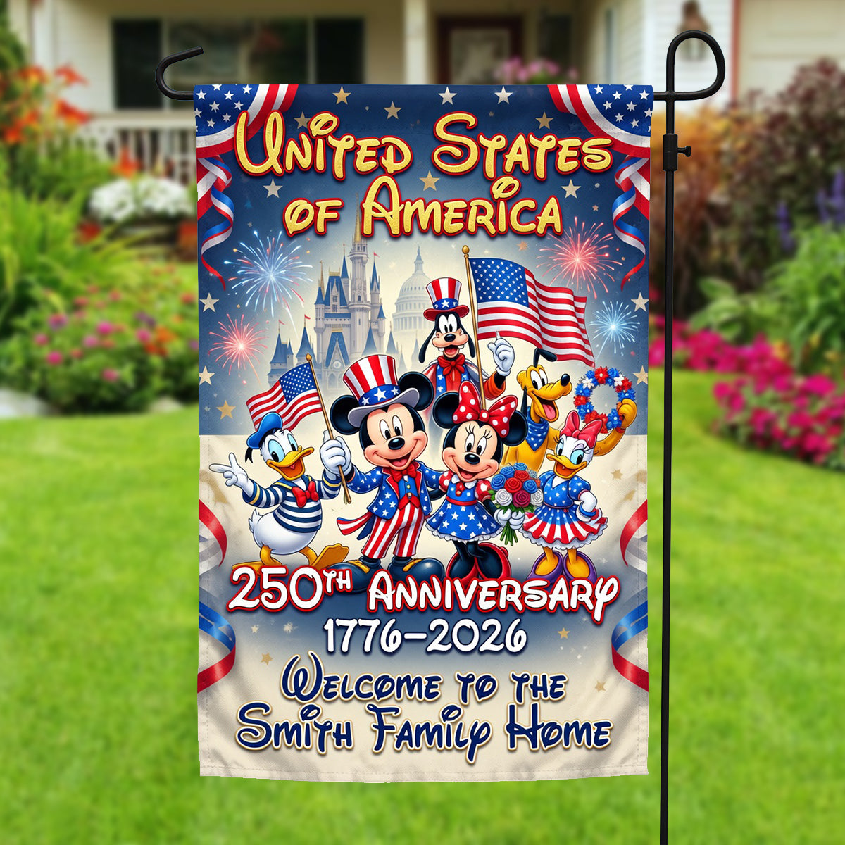 Family Pride Garden Flag - Personalized Gifts For Patriotic Family 01TYTN030626