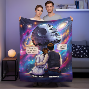 Cosmic Couple Blanket Personalized Gifts For Couple 01HUDT241125