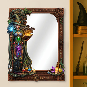 Mysterious Wall Hanging Mirror Personalized Gifts For Witch Lovers 02totn010825 - Mirror - GoDuckee