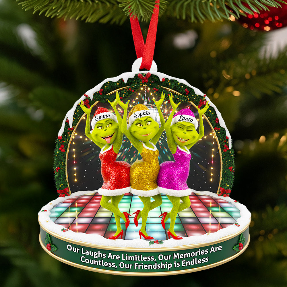 Dancing Besties Christmas Ornament - Personalized Gifts For Friends 03NADT220925