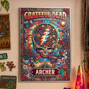 Grateful Dead Print Metal Sign - Personalized Gifts For Rock Lovers 01hudh070726