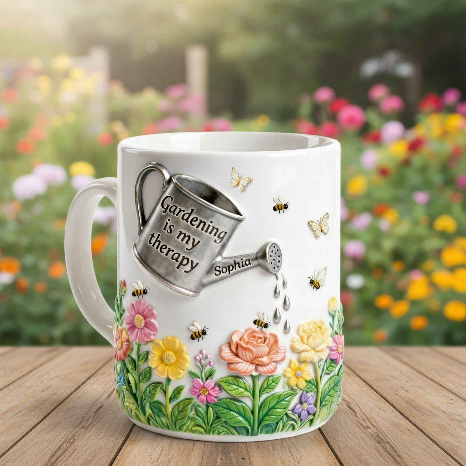 Gardening Therapy Coffee Mug – Personalized Gifts For Garden Lovers 06toqn291225