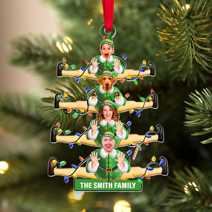Custom Photo Gifts For Family Christmas Ornament 02xqtn081024 - Ornament - GoDuckee