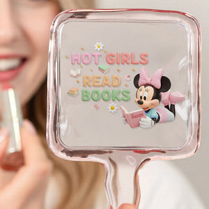 Book Girl Handheld Mirror - Personalized Gifts For Book Lovers 04PGDT031225