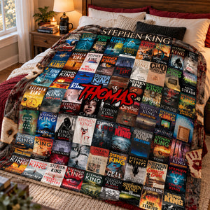 Horror Author Collection Blanket  - Personalized Gifts For Horror Lovers Blanket 02HULU021026