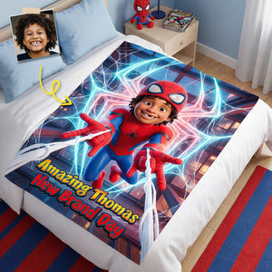 Amazing Hero Kid Blanket - Custom Photo Gifts For Fans Blanket 01HUDH040826