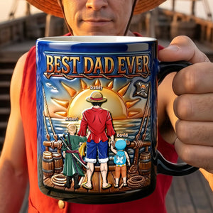 Dad And His Little Adventures Crew Magic Mug - Personalized Gifts For Dads 01tgqn240426