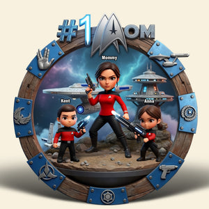 Best Captain Mom Acrylic Plaque, Personalized Gifts For Mom 01qhqn210426-Homacus