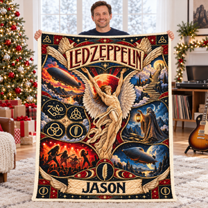 Led Zeppelin Rock Band Blanket - Personalized Gifts For Music Lovers 05naqn121026