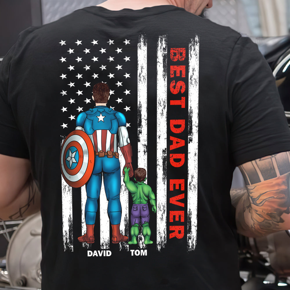 Best Dad Ever Personalized Shirt, Gift For Father's Day - Shirts - GoDuckee