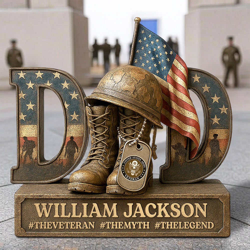Veterans Military Acrylic Plaque- Personalized Gifts For Dad 05xqdt290425-Homacus