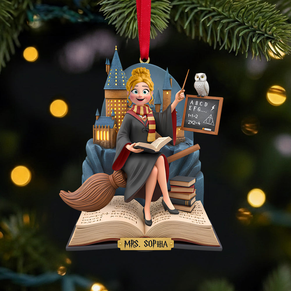 Personalized Gifts For Teacher Christmas Ornament 01natn031025